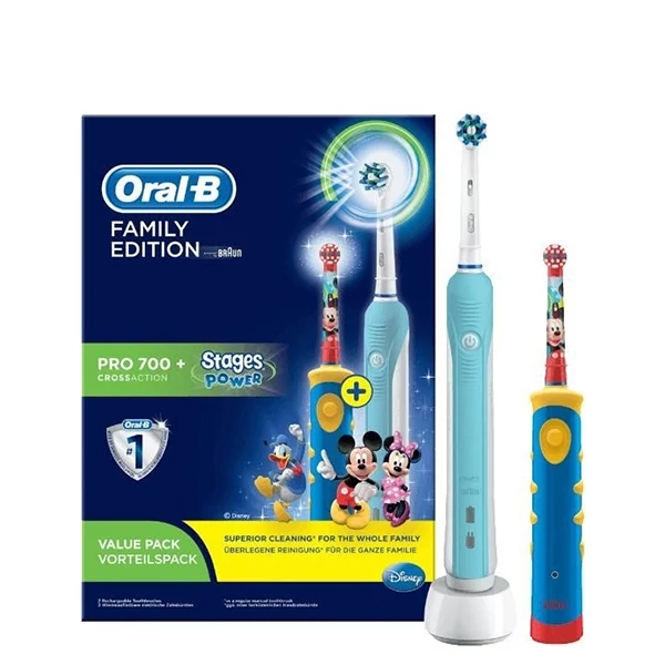 Зубная щетка Oral-B D16 Pro 700 + Oral-B D10.513 Stages Power Mickey Family Edition ЕС