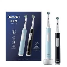 Электрические зубные щетки Oral-B D305 Pro Series 1 Family Pack Blue + Black ЕС
