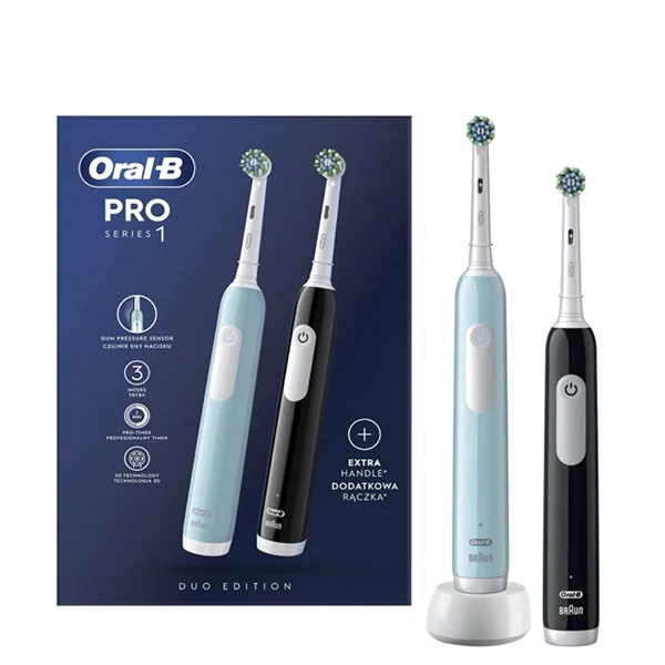 Электрические зубные щетки Oral-B D305 Pro Series 1 Family Pack Blue + Black