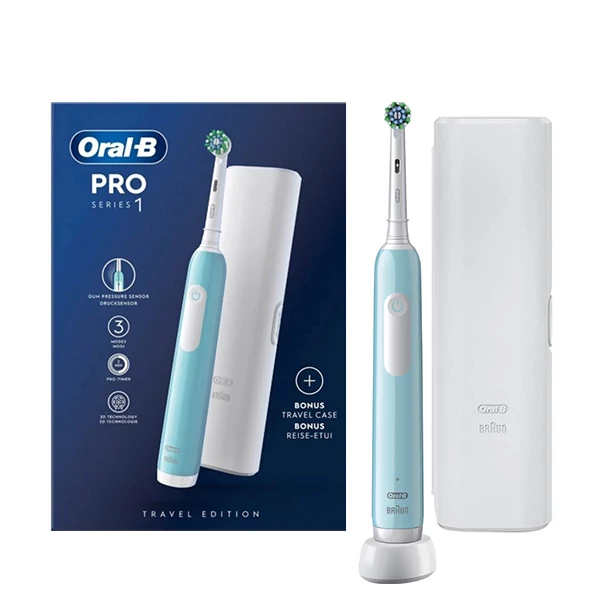 Электрическая зубная щетка Oral-B D305 Pro Series 1 Travel Case Caribbean Blue