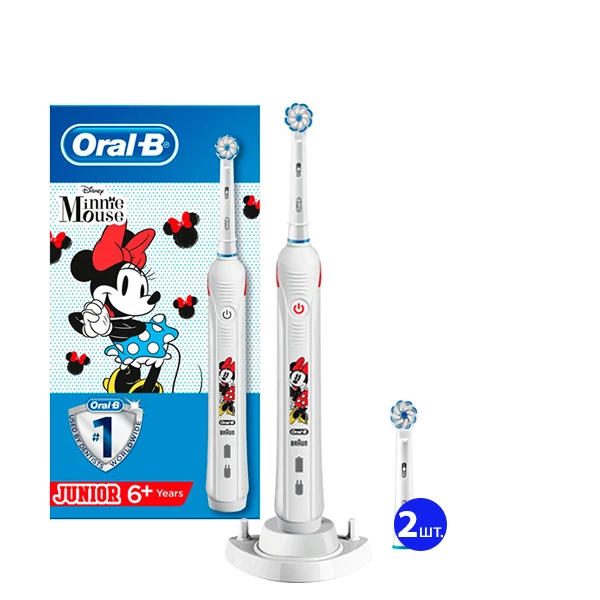 Зубная щетка Oral-B D501 Junior Minnie (3 нас.) + рожок ЕС