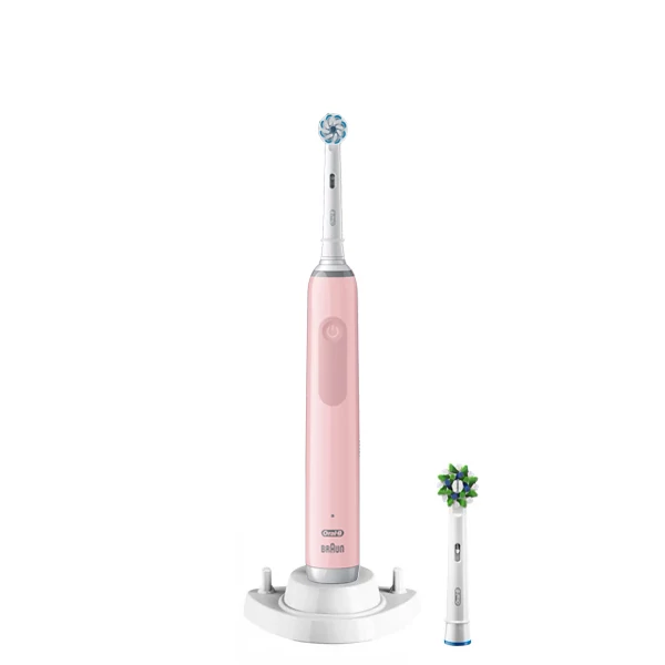  Электрическая зубная щетка Oral-B D505 PRO 3 3000 Sensitive Clean Pink (2 нас.) + рожок ЕС
