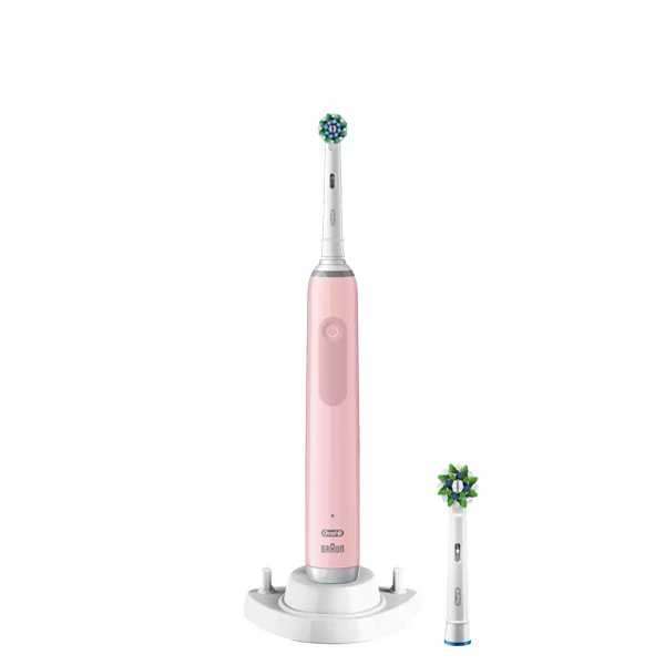 Электрическая зубная щетка Oral-B D505.513.3 PRO 3 3000 EB50RX Pink (2 нас.) + рожок ЕС