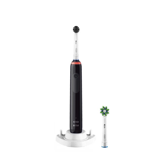 Электрическая зубная щетка Oral-B D505 PRO 3 3000 Black (2 нас.) + рожок ЕС