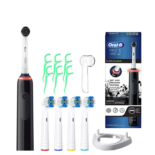Зубная щетка Oral-B D505 PRO 3 3000 Black Special Edition с рожком ЕС