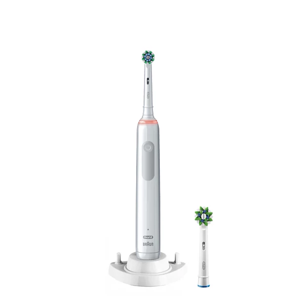 Электрическая зубная щетка Oral-B D505 PRO 3 3000 Cross Action White (2 нас.) + рожок