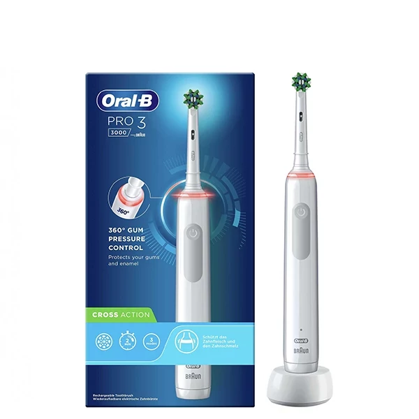 Зубная щетка Oral-B D505 PRO 3 3000 Cross Action White ЕС