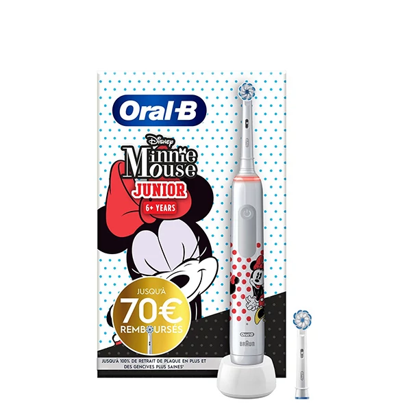 Электрическая зубная щетка Oral-B D505 PRO 3 3000 Junior Disney Minnie Mouse (2 нас.) ЕС