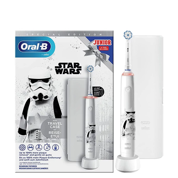 Зубная щетка Oral-B D505.513.2KX PRO 3 3000 Kids Star Wars Special Edition с футляром ЕС