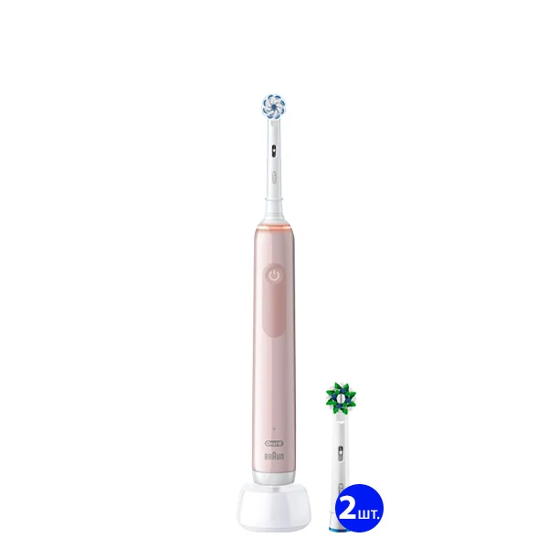 Электрическая зубная щетка Oral-B D505 PRO 3 3000 Sensitive Clean Pink (3 нас.)