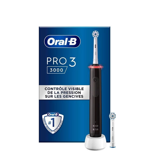 Электрическая зубная щетка Oral-B D505 PRO 3 3000 Sensitive Clean Black (2 нас.)