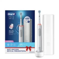 Зубная щетка Oral-B D505 PRO 3 3500 Ultra Thin White с футляром