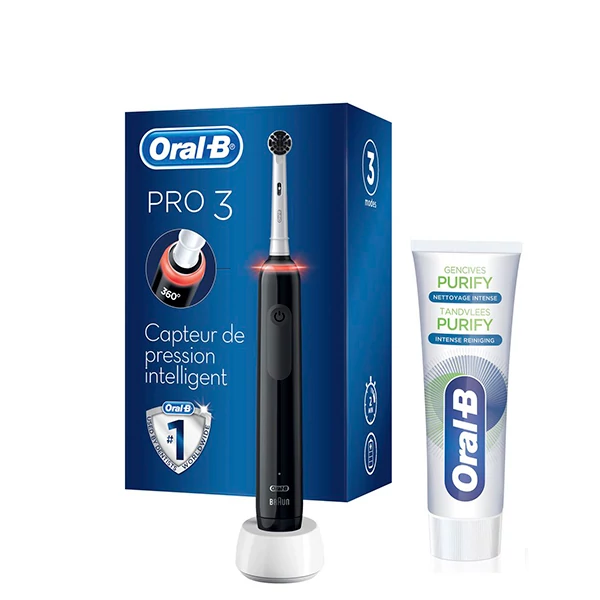 Зубная щетка Oral-B D505 PRO 3 3800 Black + Зубная паста Oral-B ЕС