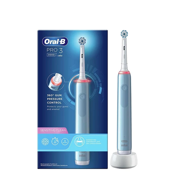 Зубная щетка Oral-B D505.513.3 PRO 3 3000 Sensitive Clean Blue ЕС