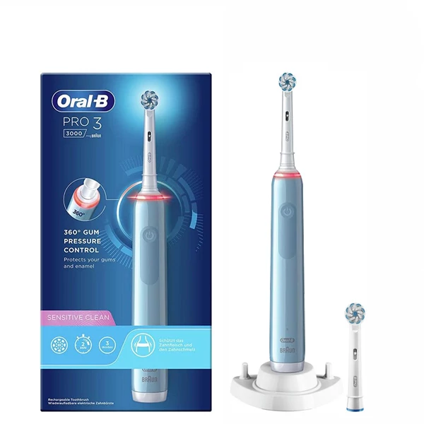 Зубная щетка Oral-B D505.524.3 PRO 3 3770 Sensitive Clean Blue (2 нас.) ЕС