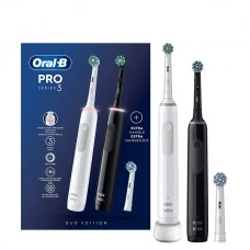 Зубная щетка Oral-B D505.533.3H Pro 3 3900 Black+White Семейный набор (3 нас. EB50BRX, EB50RX, EB60X)