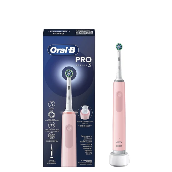 Электрическая зубная щетка Oral-B D505.513.3 PRO 3 3000 EB50RX Pink ЕС