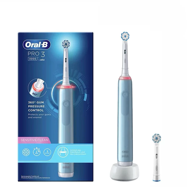 Зубная щетка Oral-B D505.513.3 PRO 3 3000 Sensitive Clean Blue (2 нас.) ЕС