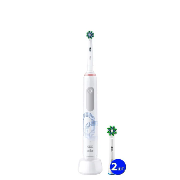 Электрическая зубная щетка Oral-B D505 PRO 3 3000 Cross Action Olympic Edition White (3 нас.) ЕС