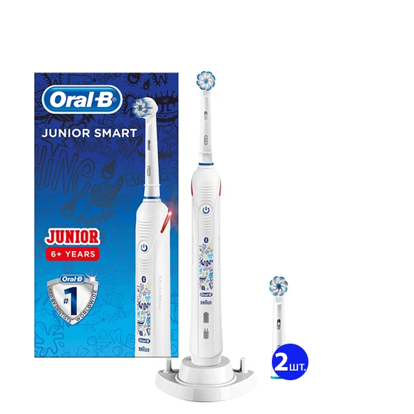 Зубная щетка Oral-B D601 Junior Smart (3 нас.) + рожок ЕС