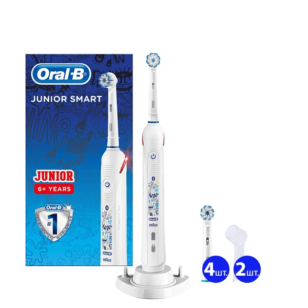 Зубная щетка Oral-B D601 Junior Smart (5 нас.) + рожок ЕС