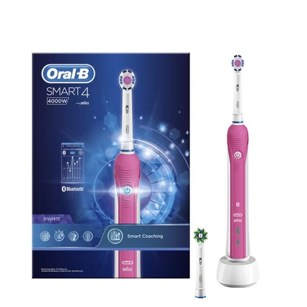 Зубная щетка Oral-B D601 Smart 4 4000W Pink с Bluetooth