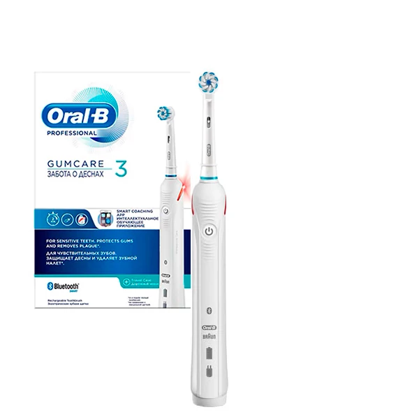 Зубная щетка Oral-B D601 Smart 4000N White с Bluetooth Электрическая