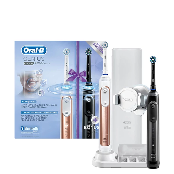 Зубная щетка Oral-B D701 Genius 10900N Duo Rose Gold+Black ЕС