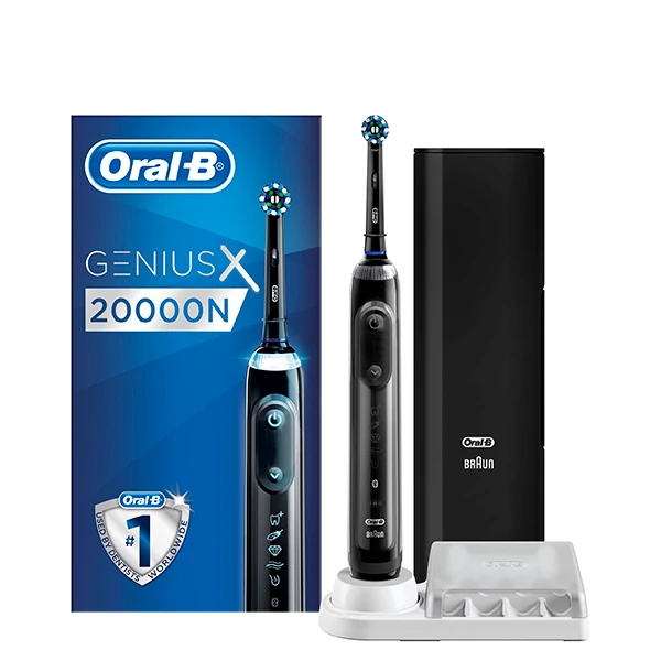 Зубная щетка Oral-B D706 Genius X 20000N Black с искусственным интеллектом ЕС