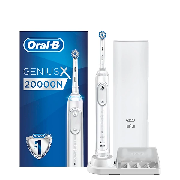 Зубная щетка Oral-B D706 Genius X 20000N FUJI White с искусственным интеллектом ЕС
