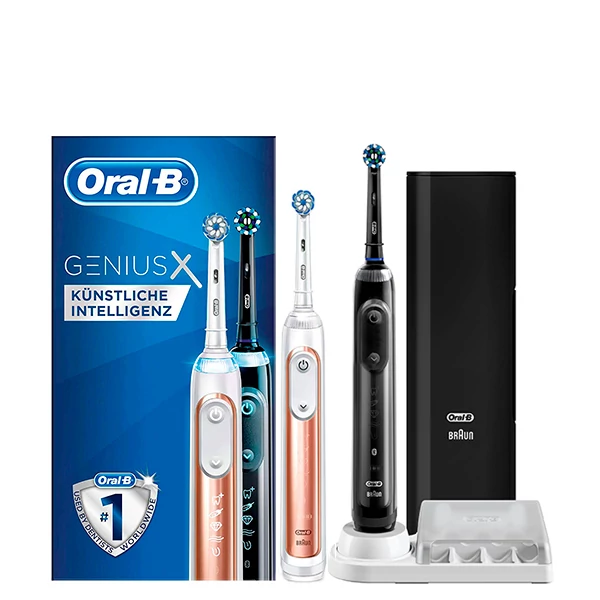 Зубная щетка Oral-B D706 Genius X 20900 Rose Gold+Black Pro с искусственным интеллектом