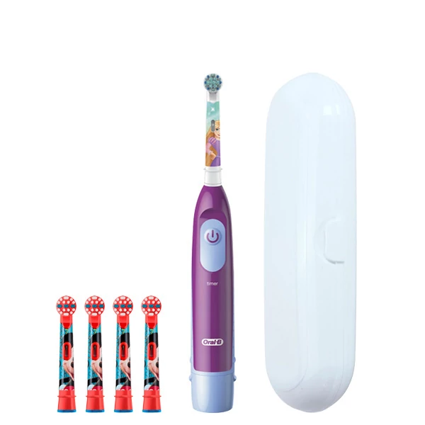 Электрическая зубная щетка Oral-B DB5 Extra Soft Принцесса + (4 нас.) и футляр
