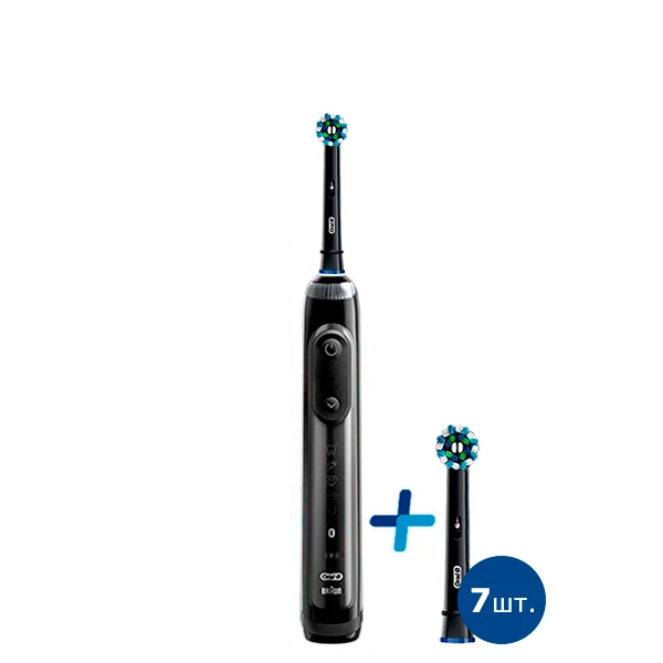 Зубная щетка Oral-B Genius 10000N Design Edition - Cross Action Black light ЕС 8 шт.
