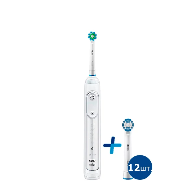 Зубная щетка Oral-B Genius 10000N White - Cross Action Antibacterial light 13 шт.