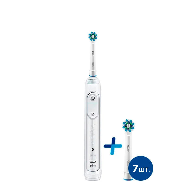 Зубная щетка Oral-B Genius 10000N White - Cross Action light ЕС 8 шт.
