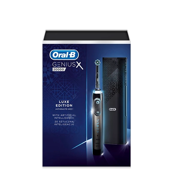 Зубная щетка Oral-B D706 Genius X 20000N Gray Luxe Edition с искусственным интеллектом
