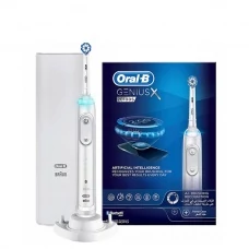 Электрическая зубная щетка Oral-B Genius X 20100S White с футляром (1 нас.) ЕС