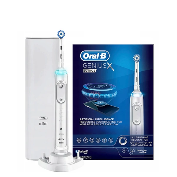Электрическая зубная щетка Oral-B Genius X 20100S White с футляром (1 нас.) ЕС