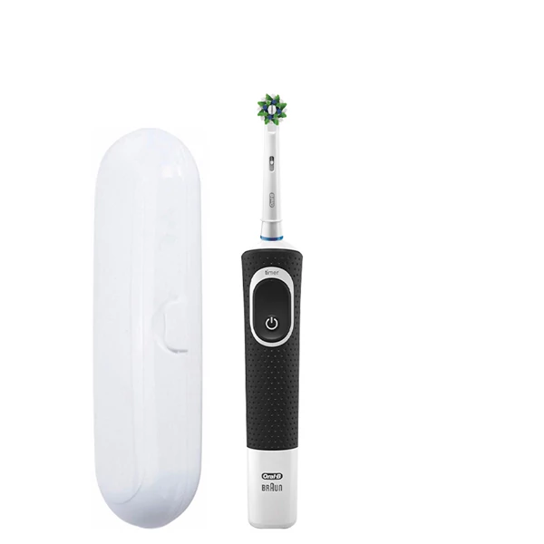 Зубная щетка Oral-B Vitality 100 Cross Action CleanMaximiser Black + Футляр белый