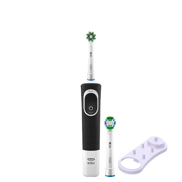 Зубная щетка Oral-B Vitality 100 Cross Action CleanMaximiser Black (2 нас.) + Подставка