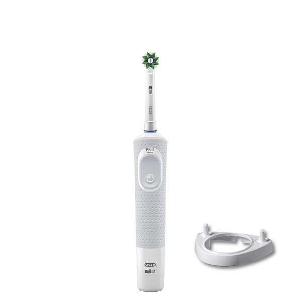 Электрическая зубная щетка Oral-B Vitality 100 Cross Action CleanMaximiser White + Подставка рожок ЕС