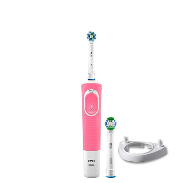 Зубная щетка Oral-B Vitality 100 Cross Action Pink 2 нас. + подставка рожок ЕС