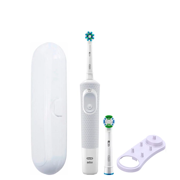 Зубная щетка Oral-B Vitality 100 Cross Action White 2 нас. + подставка/футляр белый