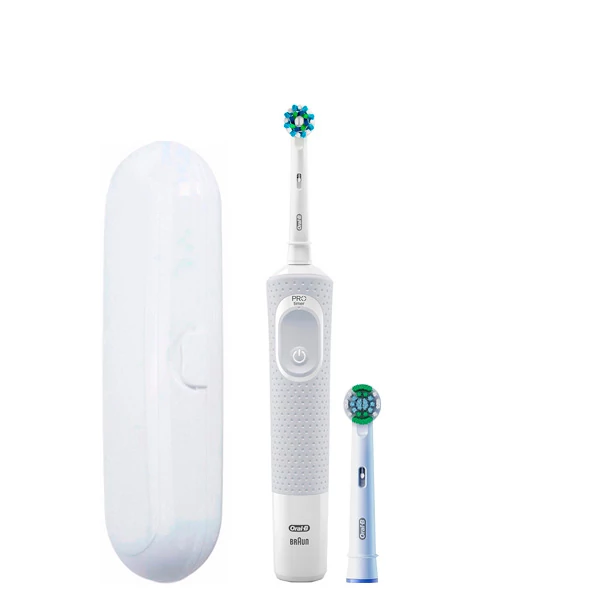 Зубная щетка Oral-B Vitality 100 Cross Action White 2 нас. + футляр белый ЕС