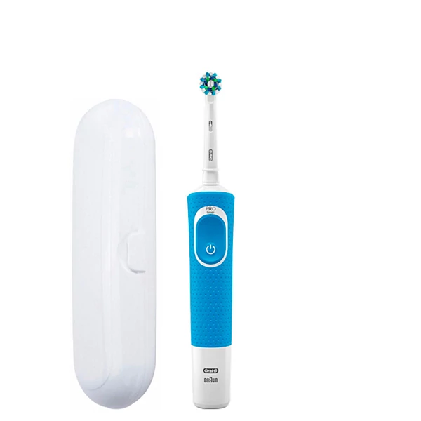 Зубная щетка Oral-B Vitality D100.413.1 Crossaction Blue + футляр белый