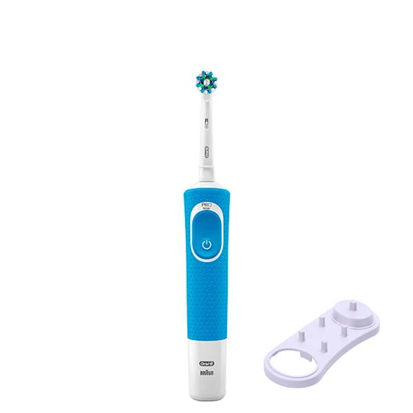Зубная щетка Oral-B Vitality D100.413.1 Crossaction Blue + подставка