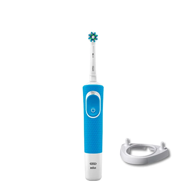 Зубная щетка Oral-B Vitality D100.413.1 Crossaction Blue + подставка рожок ЕС