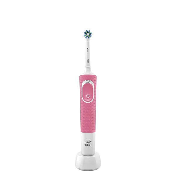Зубная щетка Oral-B Vitality 100 Cross Action Pink 2 нас. + подставка