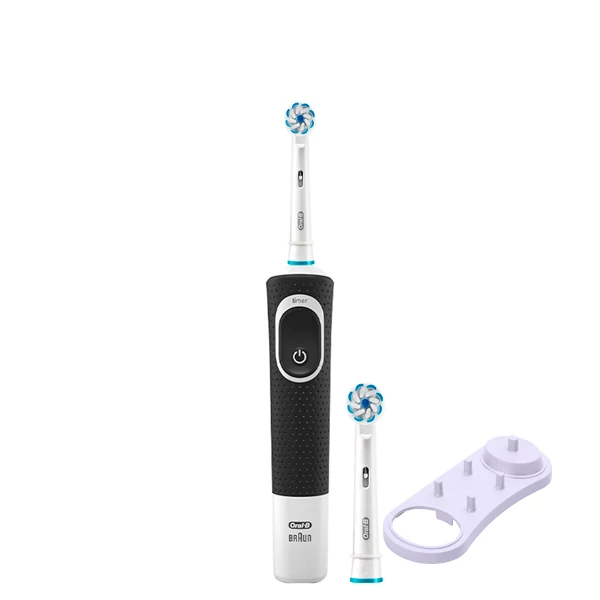 Зубная щетка Oral-B D100 Junior 6+ Black 2 насадки + подставка