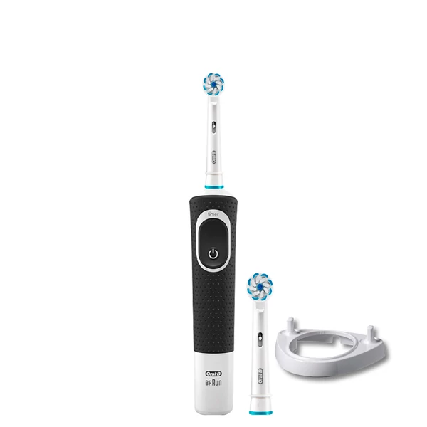 Зубная щетка Oral-B D100 Junior 6+ Black 2 насадки + подставка ЕС